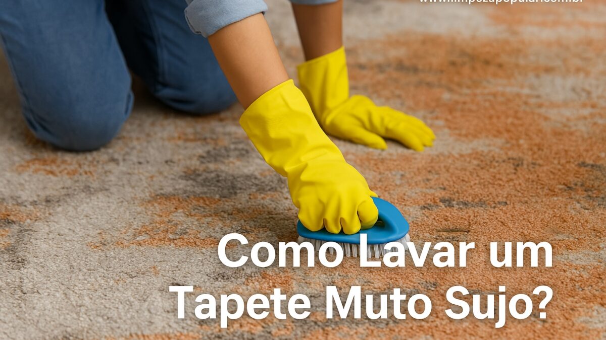 Como Lavar um Tapete Muito Sujo