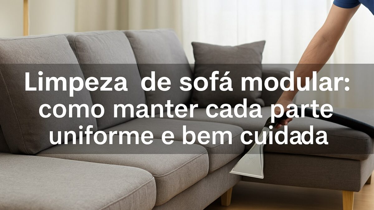 Limpeza de Sofá Modular