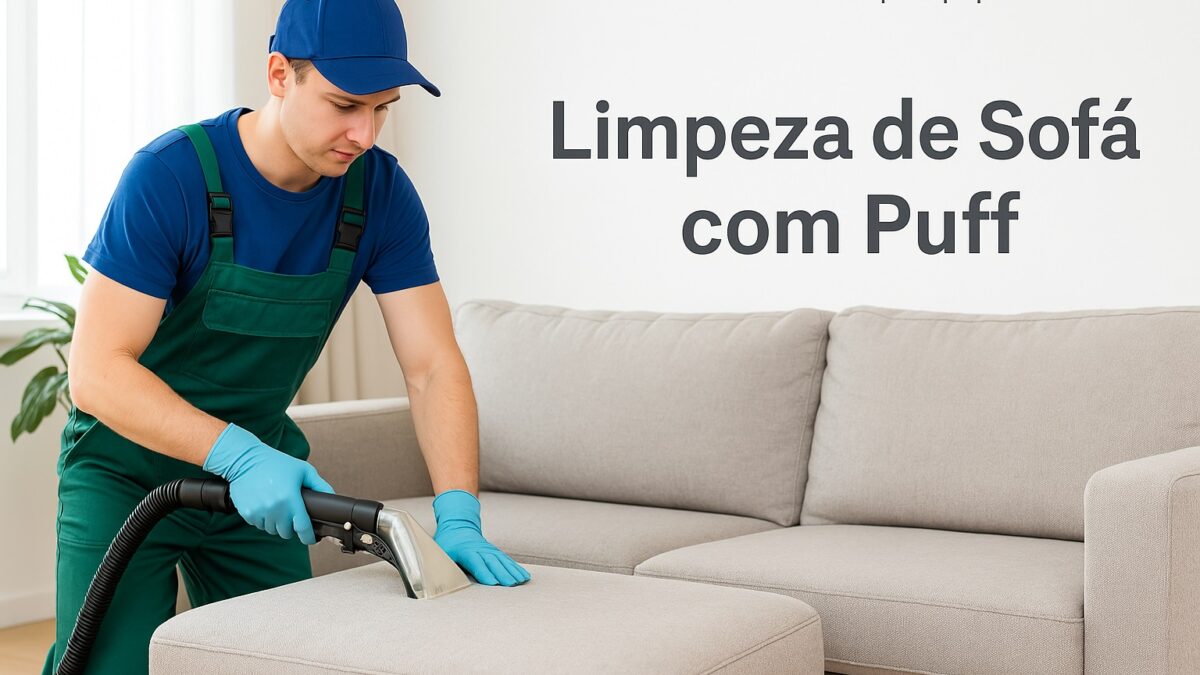 Limpeza de Sofá com Puff