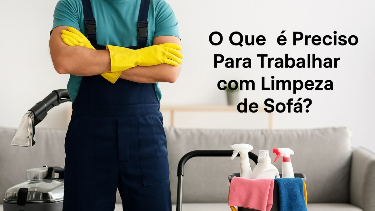 O Que é Preciso Para Trabalhar com Limpeza de Sofá?