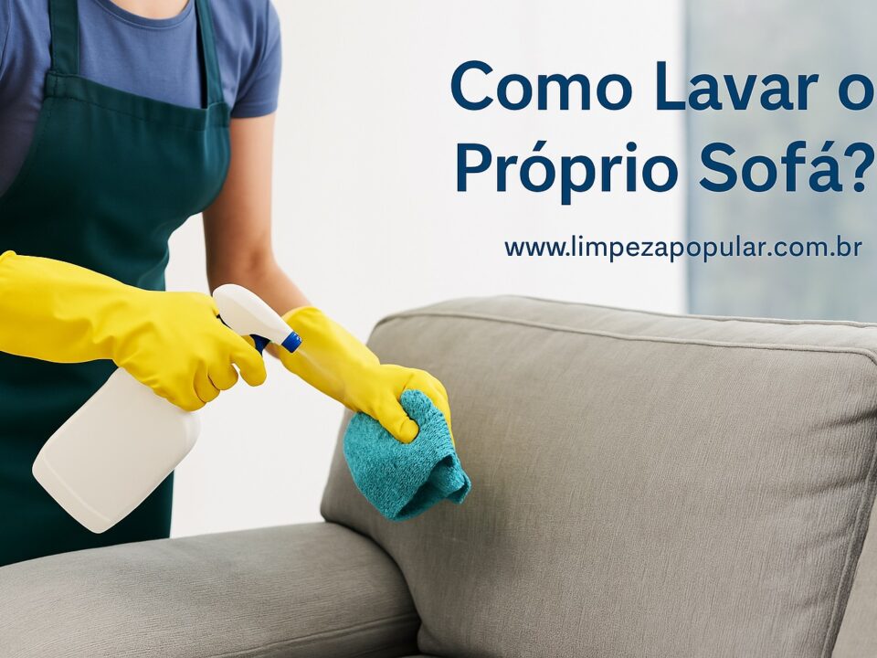 Como lavar o próprio sofá?