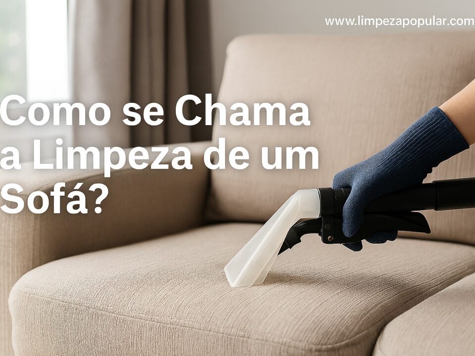 Como se Chama a Limpeza de um Sofá?