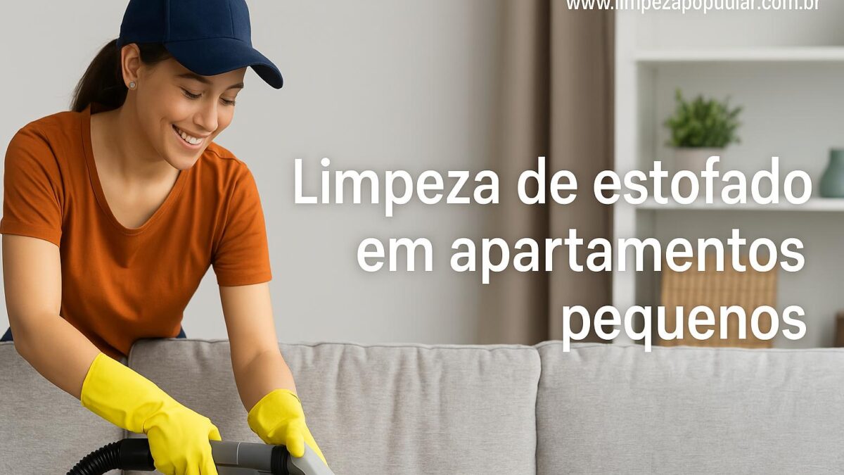 Limpeza de Estofado em Apartamentos Pequenos